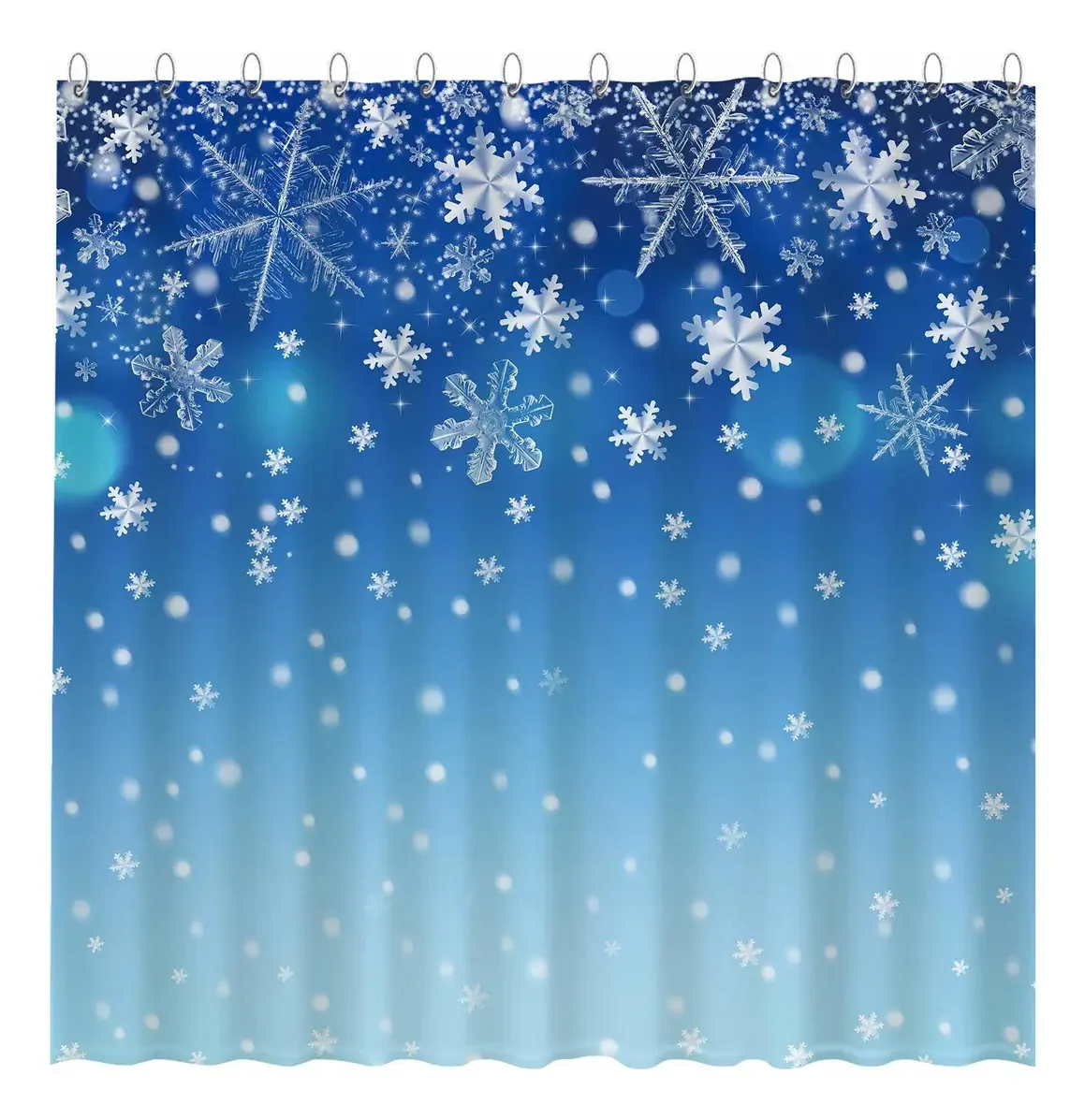 Conjunto de cortinas de chuveiro Winter Snowflake