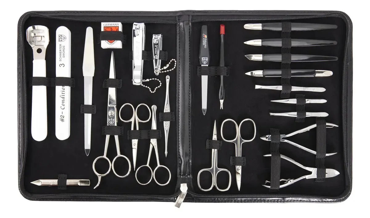 Conjunto profissional de manicure e pedicure de 23 peças