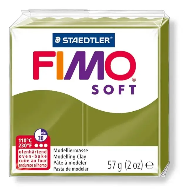 Massa De Modelar Fimo Soft Azeitona Verde 57g 8020-57