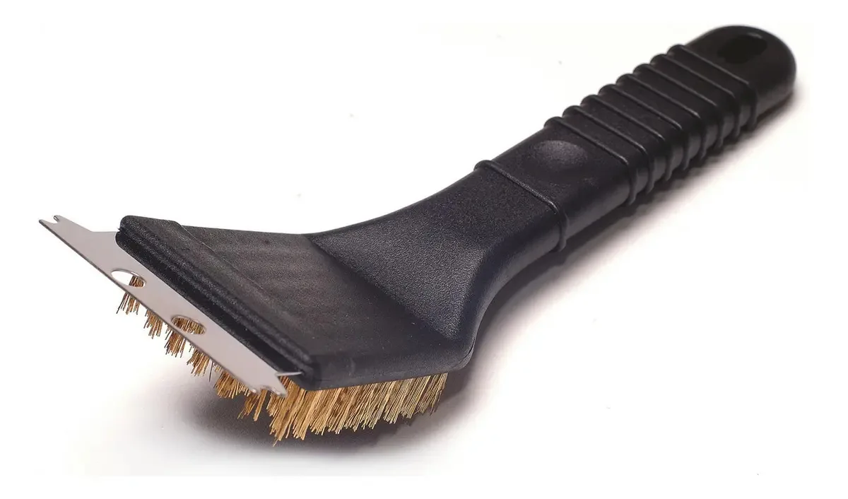 Escova Para Churrasqueira Metal Com Cabo Plástico, Fackelmann 41586, Preto