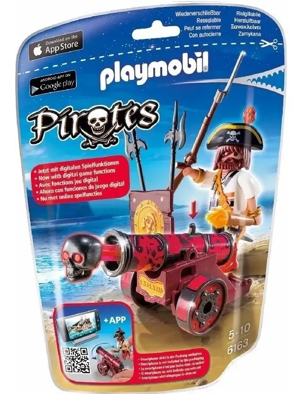 Canhão vermelho interativo pirata Playmobil 6163