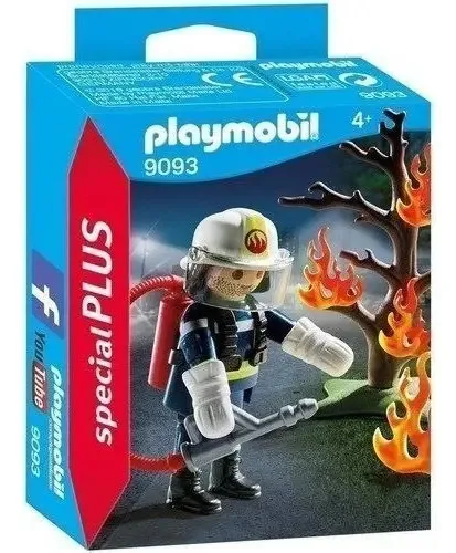 Bombeiro Playmobil Specialplus com árvore 9093