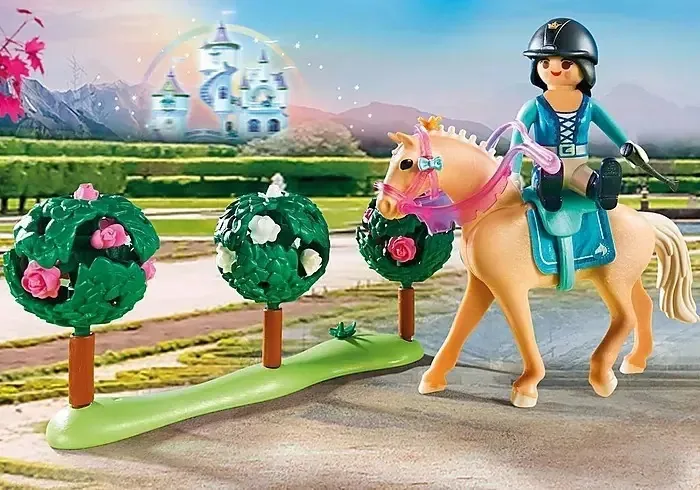 Aulas de equitação Playmobil ambientadas no estábulo 185 unidades