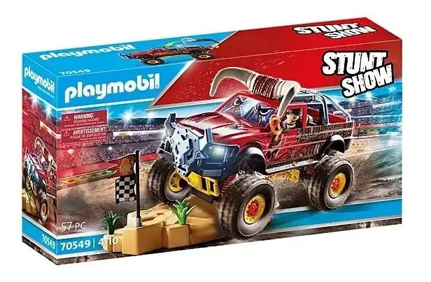 Boneco armable com chifres do Playmobil Stuntshow Monster Truck