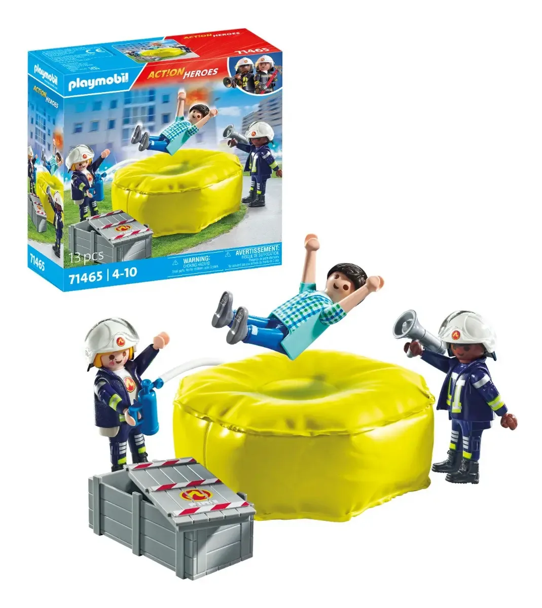 Bombeiros Playmobil City Action com tapete 71465