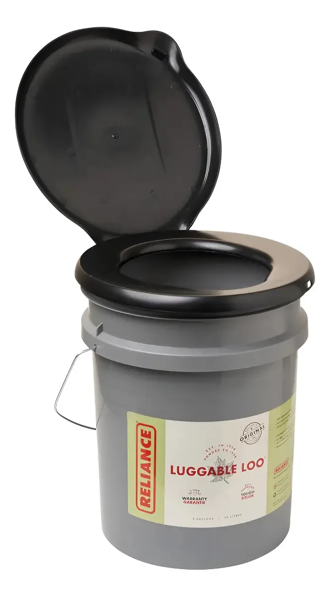 Reliance Products - Banheiro portátil de 5 galões, cinza
