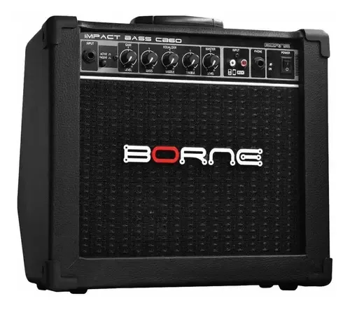Amplificador Borne Impact Bass Cb60 1x6,5 20w Preto