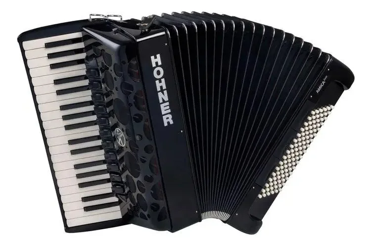 Acordeon Hohner Amica Forte 96 A38221 - Preto