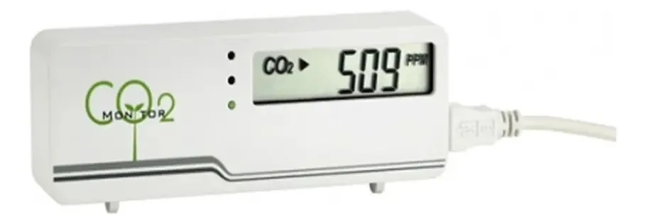 Monitor digital de temperatura ambiente de dióxido de carbono Tfa