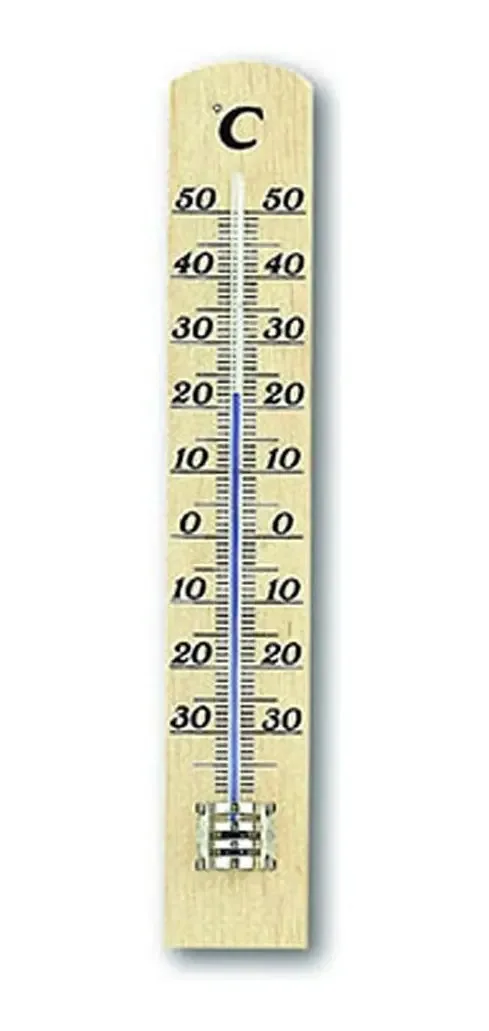 Termômetro ambiente de temperatura interna de madeira TFA 20 cm