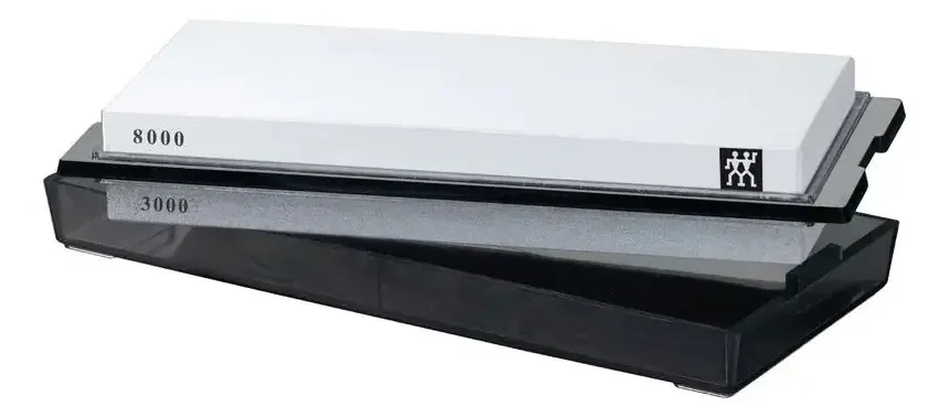 Pedra de Afiar Dupla Face Zwilling 3000/8000 Para Desbaste e Polimento