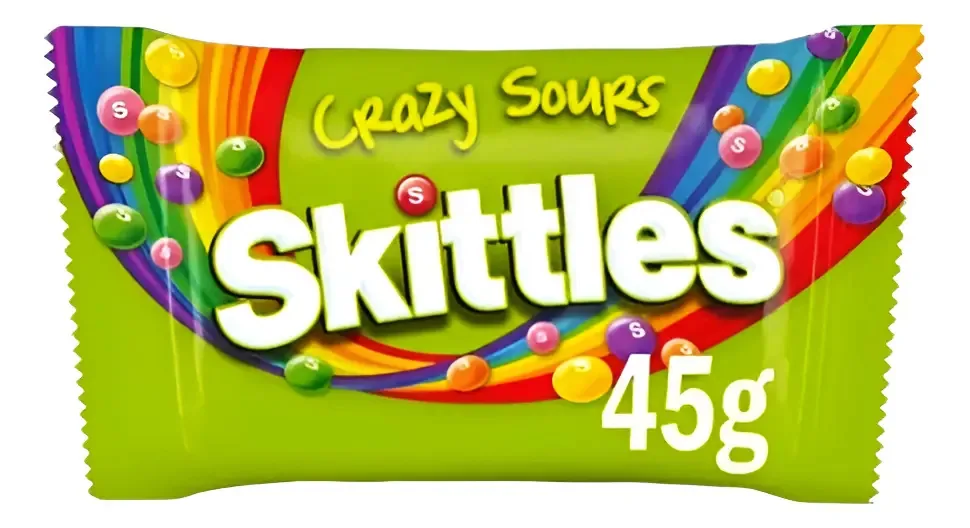 Bala Skittles Crazy Sours 45g