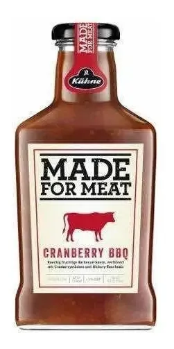 Molho Para Carnes Kuhne Bbq Cranberry Made For Meat 375ml