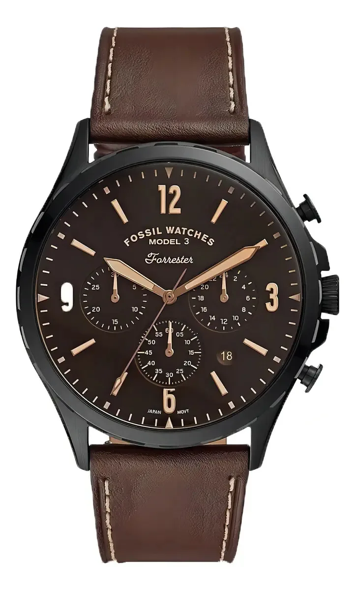Relógio de pulso masculino Fossil FS5608, colorido