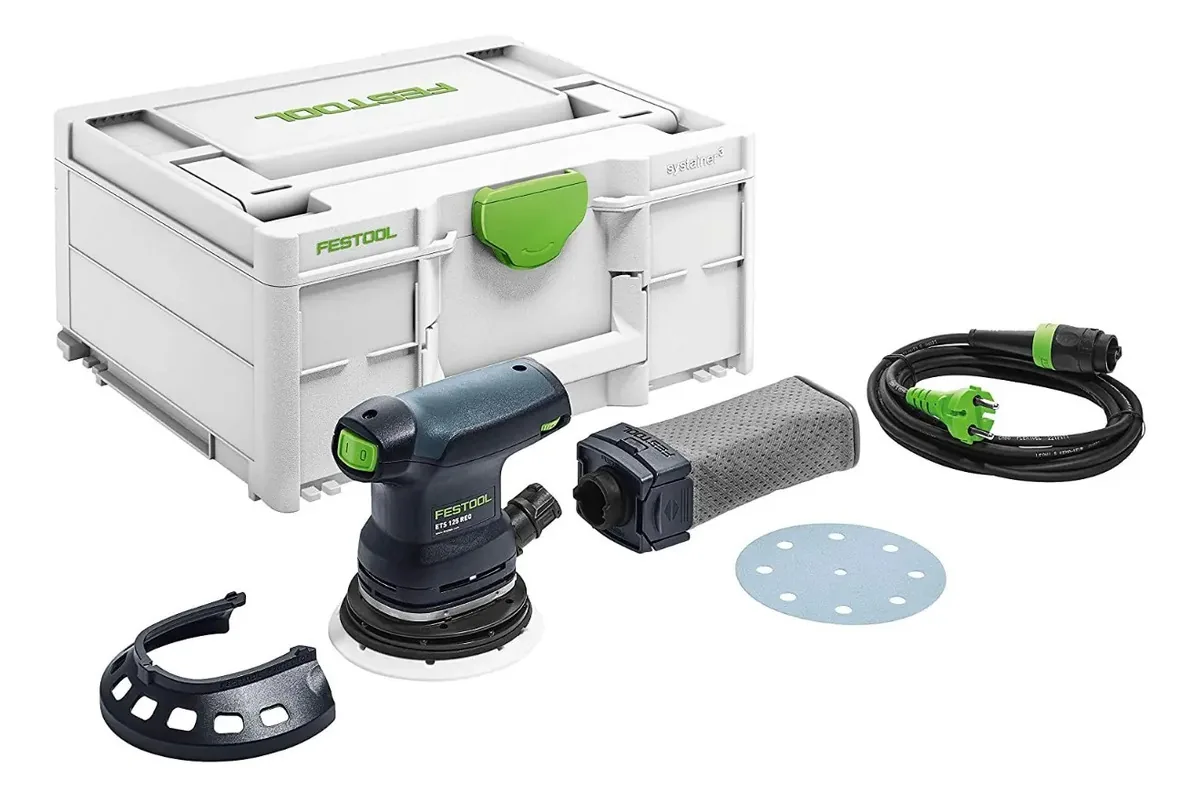 Lixadeira orbital aleatória Festool 576070 Ets 125 Req-PL Lixadeira preta/verde