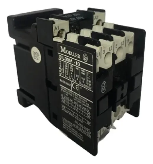 Contator Tripolar 50/60Hz Moeller DIL00M-10 para Instalações Elétricas