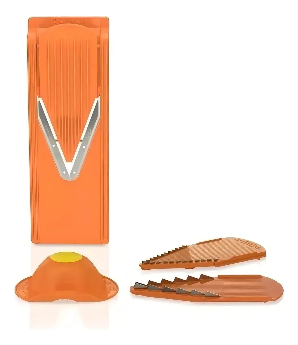 Cortador de bandolim Borner V3, cortador de vegetais e frutas, cor laranja