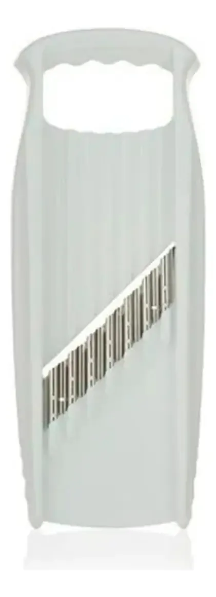 Grelha de corte ondulada Borner Waffel Xxl Bandolim Potatoes, cor branca