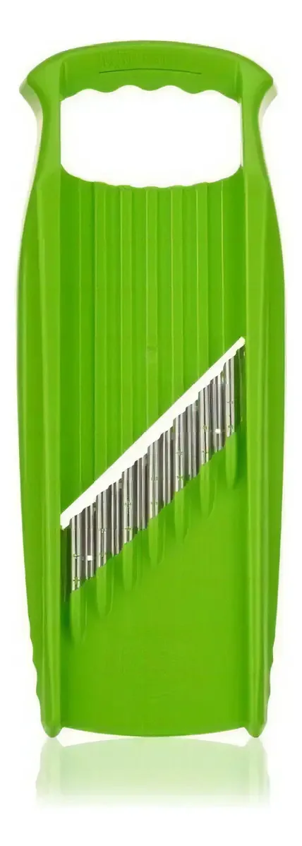 Grelha de corte ondulada Borner Waffel Xxl para bandolim verde claro