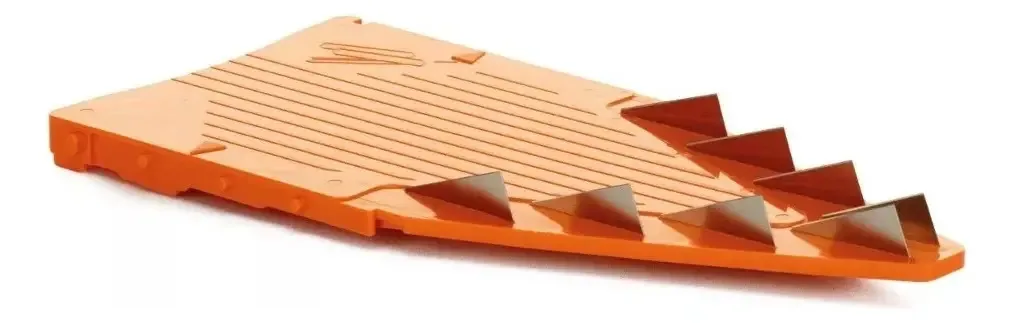 Placa de reposição para bandolim Borner V5 cortada em cores de 10 mm, cor laranja