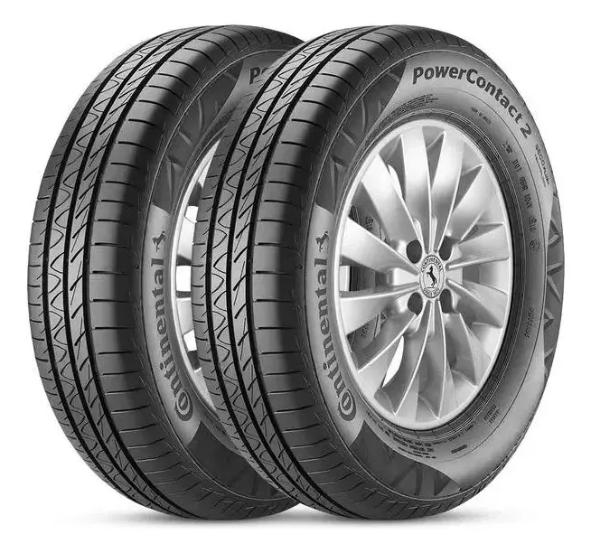 2 Pneus Continental Aro 16 Contipowercontact 2 195/55r1