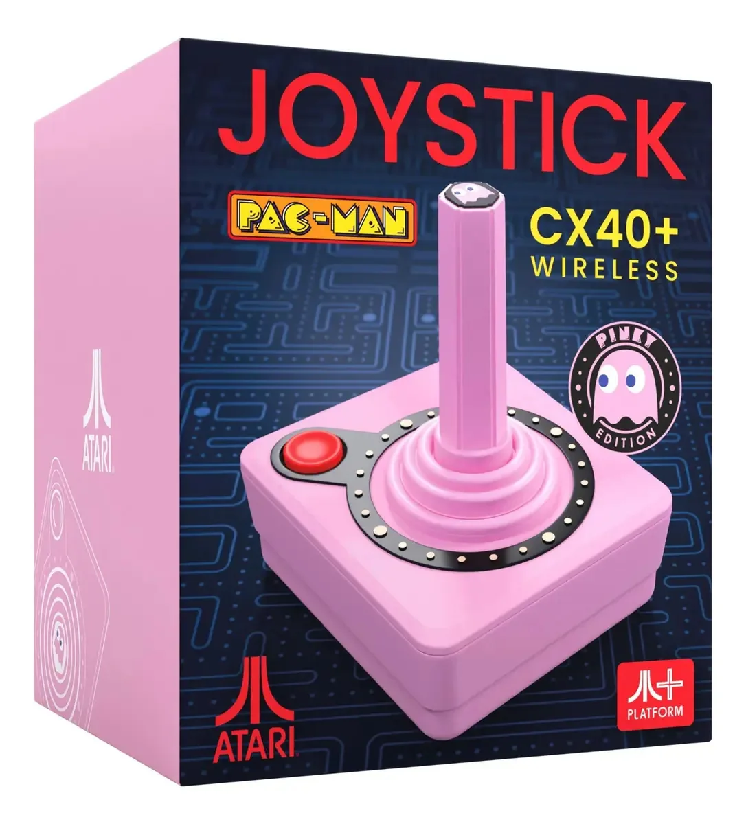 Controle Joystick Atari Cx40+ Ghost Edition Pinky (pink) Rosa