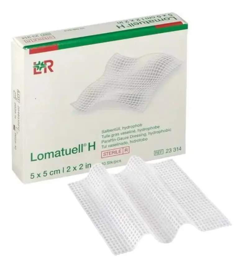 Gaze Vaselinada Lomatuell Pro 5x5cm - Lohmann & Rauscher