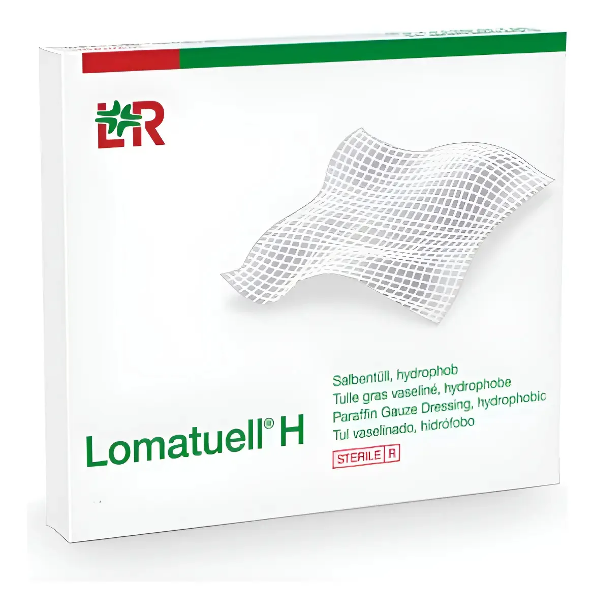 Lomatuell H/gaze de parafina/10unid/enviado estéril Branco