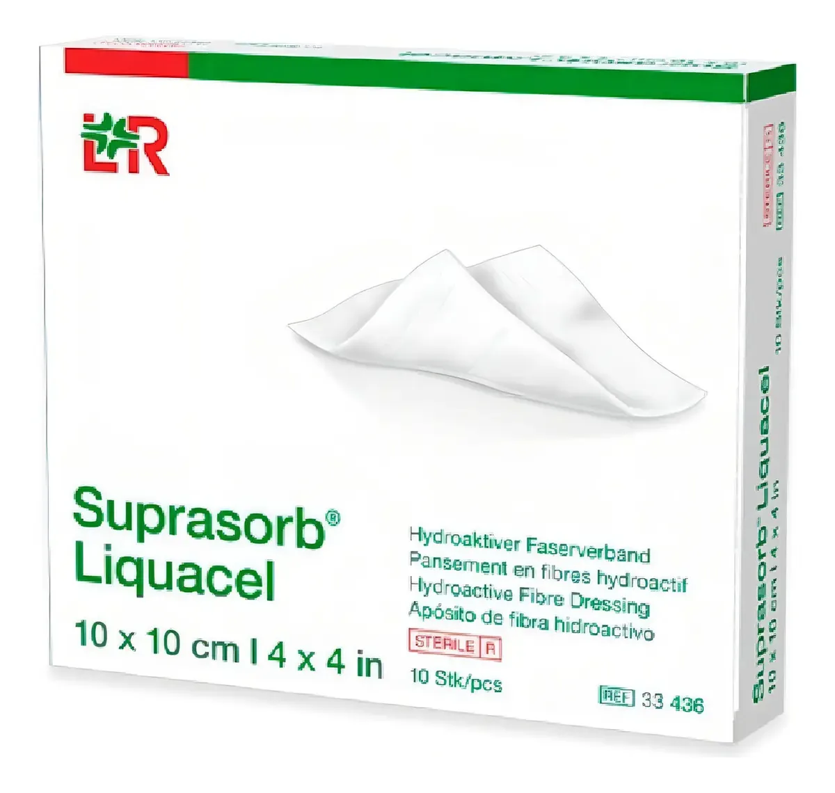 Curativo Suprasorb Liquacel 10 X 10 Cm C/ 5 Curativos Liso