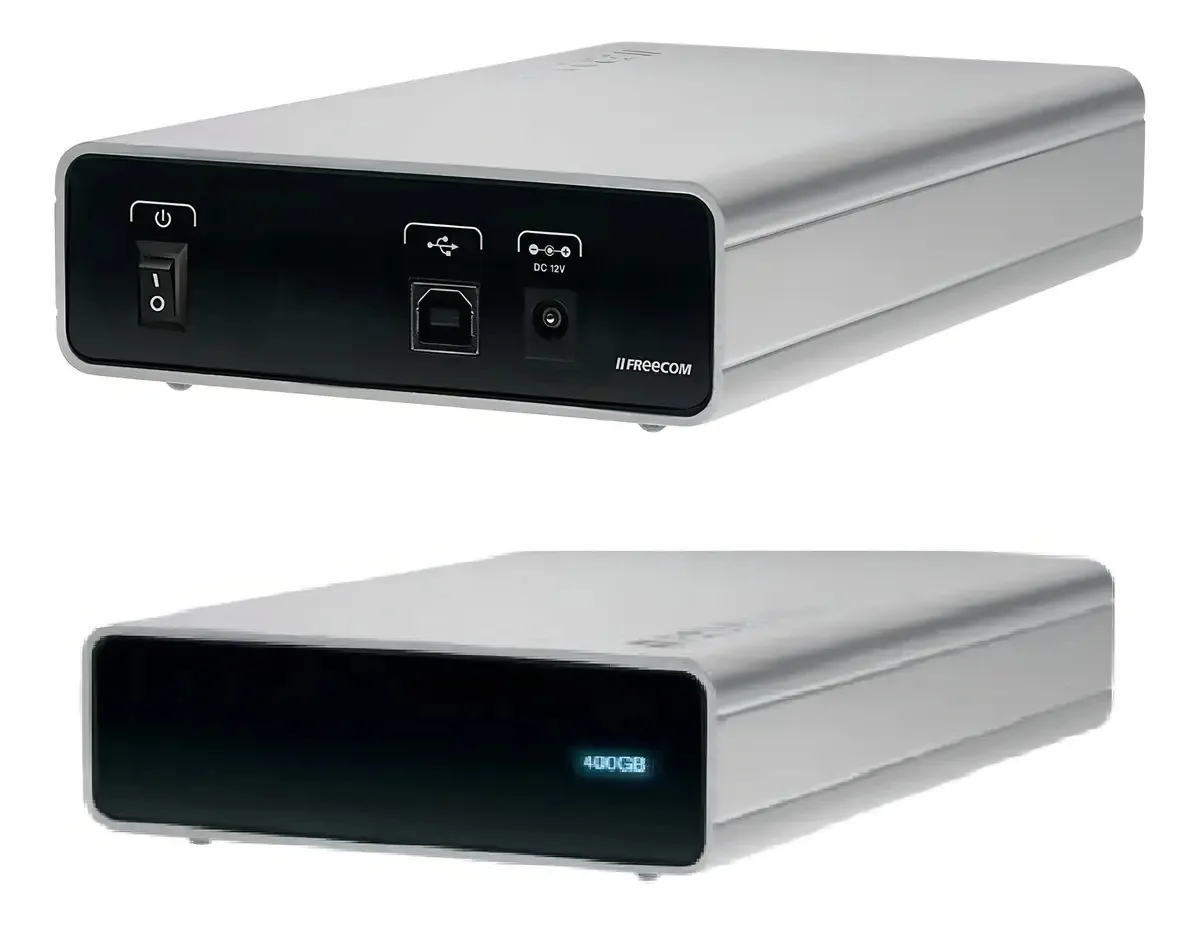 HD Externo Freecom 400GB USB para Backup em Cinza