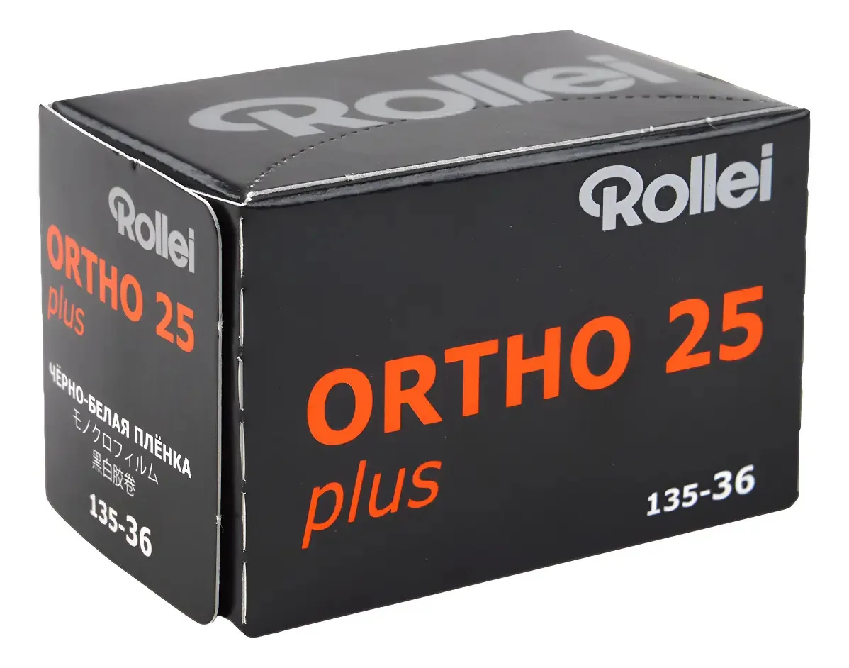 Filme fotográfico Rollei Ortho 25 Plus Film 35mm branco e preto
