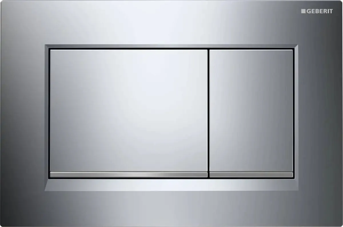 Banheiros e bidês Geberit, 9,7 polegadas x 6,5 polegadas x 0,5 polegadas, cinza