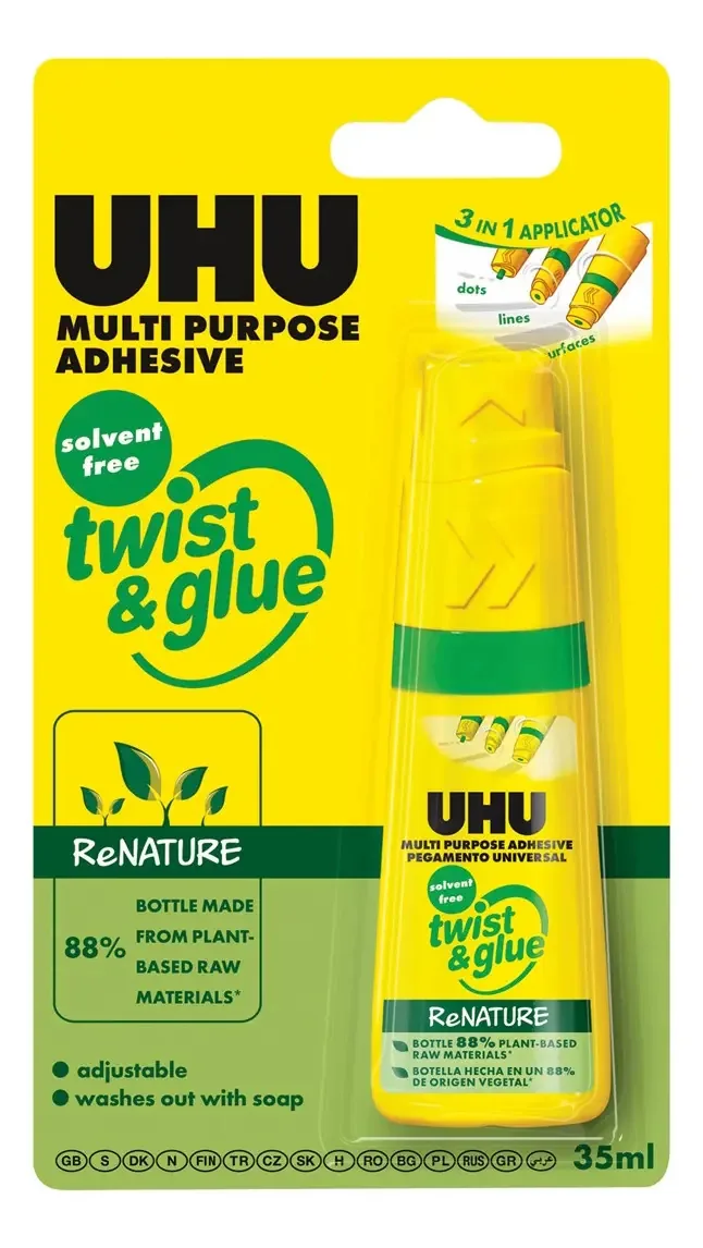 Twist & Glue Uhu Sem Solventes 35 Ml Cor Branca