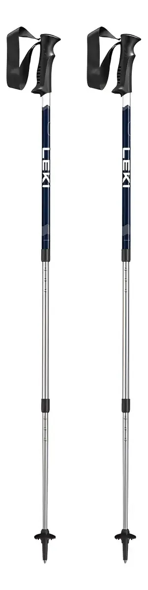 Bastões de trekking e caminhada modelo Leki Eagle, cor cinza
