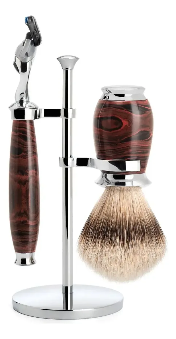 Mule Purist Ebonite - Conjunto de barbear de 5 lâminas para dez