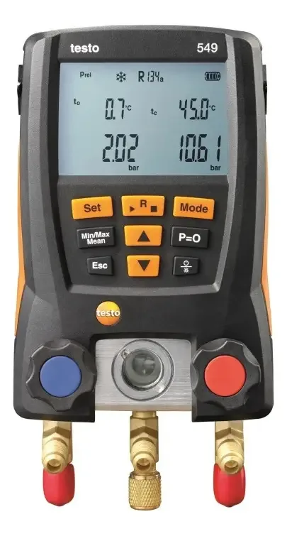 Analisador digital de refrigeração testo 549 Manifold