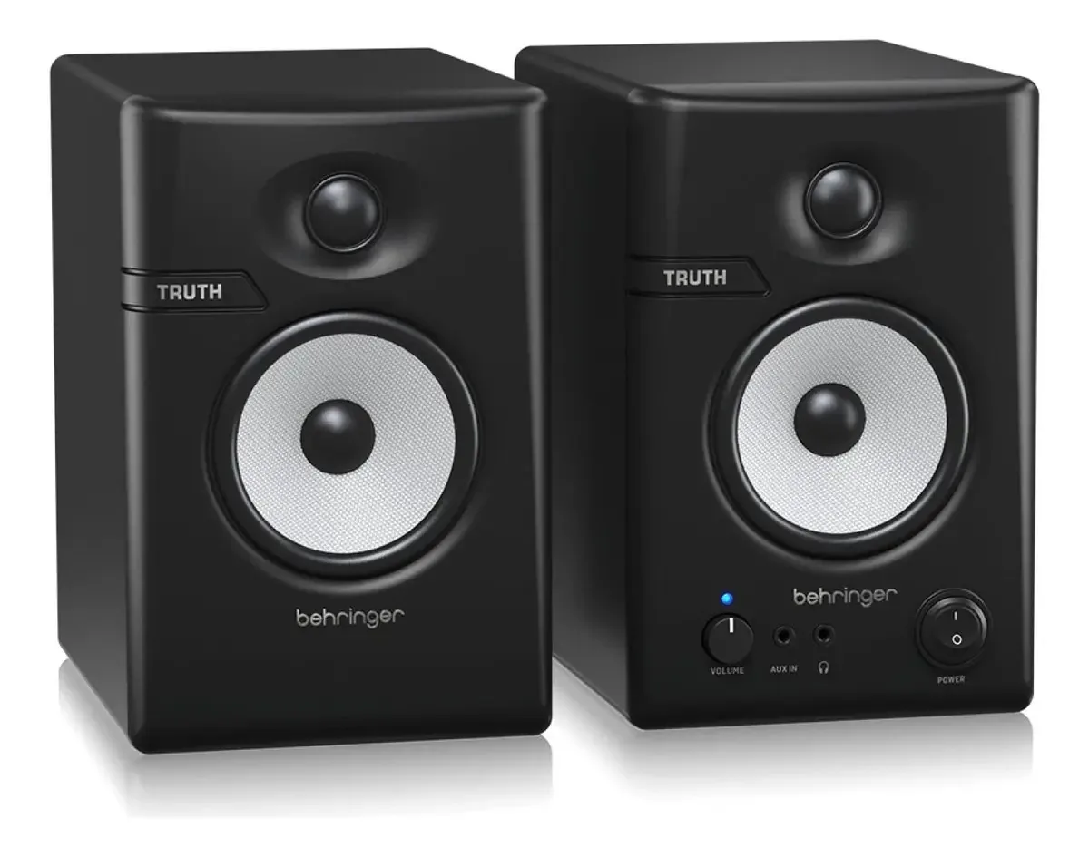 Monitores de estúdio Bluetooth Behringer Truth de 3,5 polegadas, cor preta