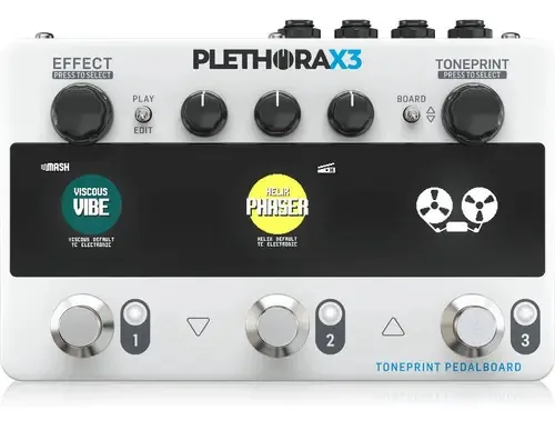 Pedaleira TC Electronic Plethora X3 17 Efeitos Prateado com Bluetooth