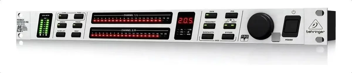 Interface de áudio cinza Behringer FBQ2496