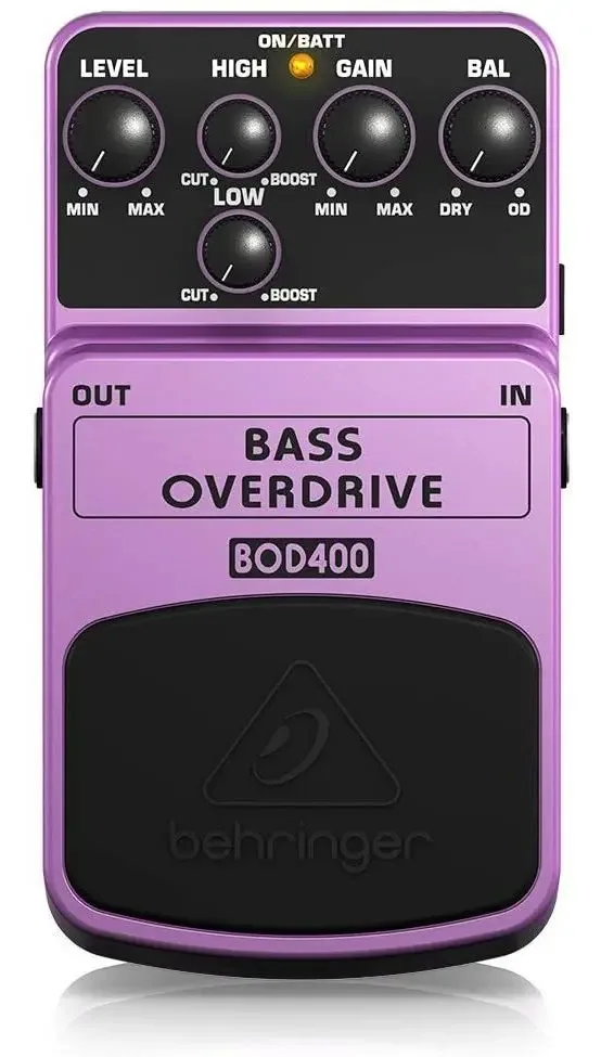 Pedal de Overdrive Para Baixo Elétrico Behringer Bod400 Roxo