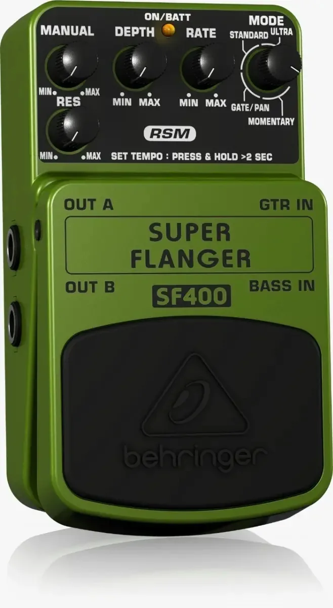 Pedal Para Guitarra Behringer Sf400 Super Flanger Cor Verde