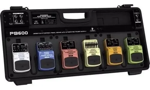 Behringer Pb600 - Pedaleira de 6 pedais + 12 meses sem juros Cor preta