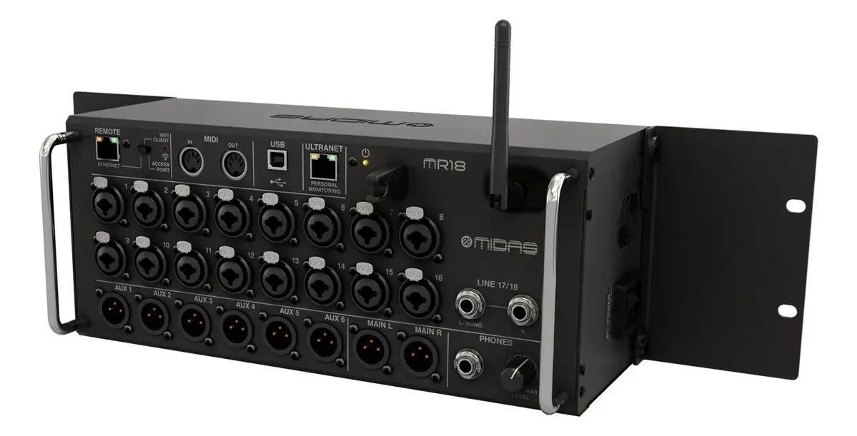 Mesa de mistura Midas MR18 M Air