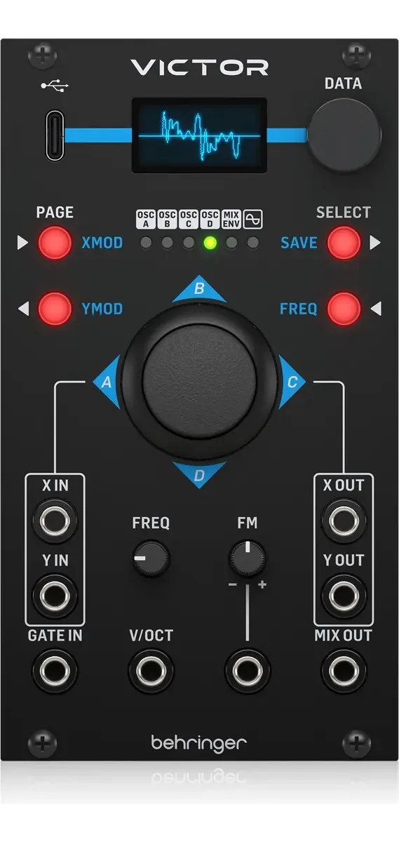 Módulo Oled de transformação vetorial Eurorack Behringer Victor Quad