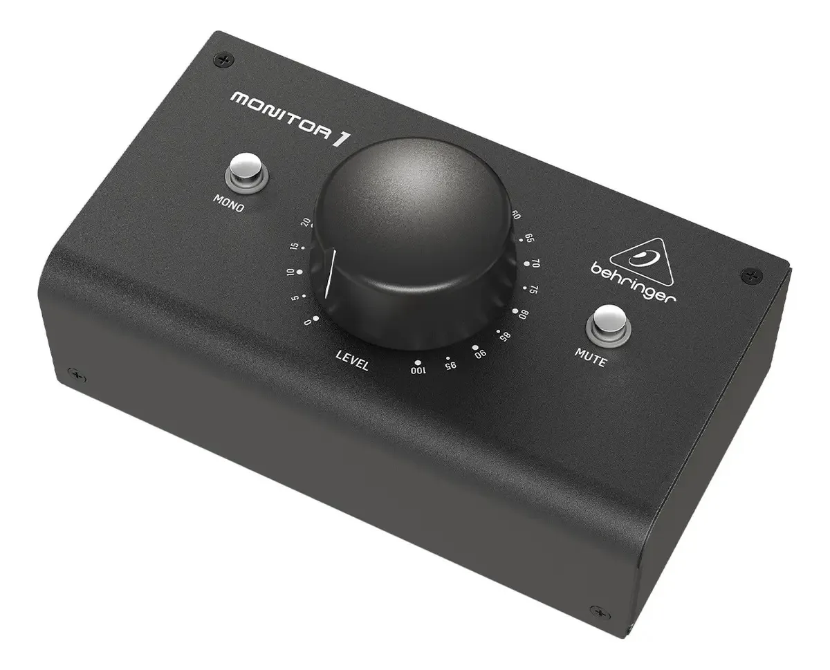 Controlador passivo XLR Behringer Monitor1 de 2 entradas (preto)