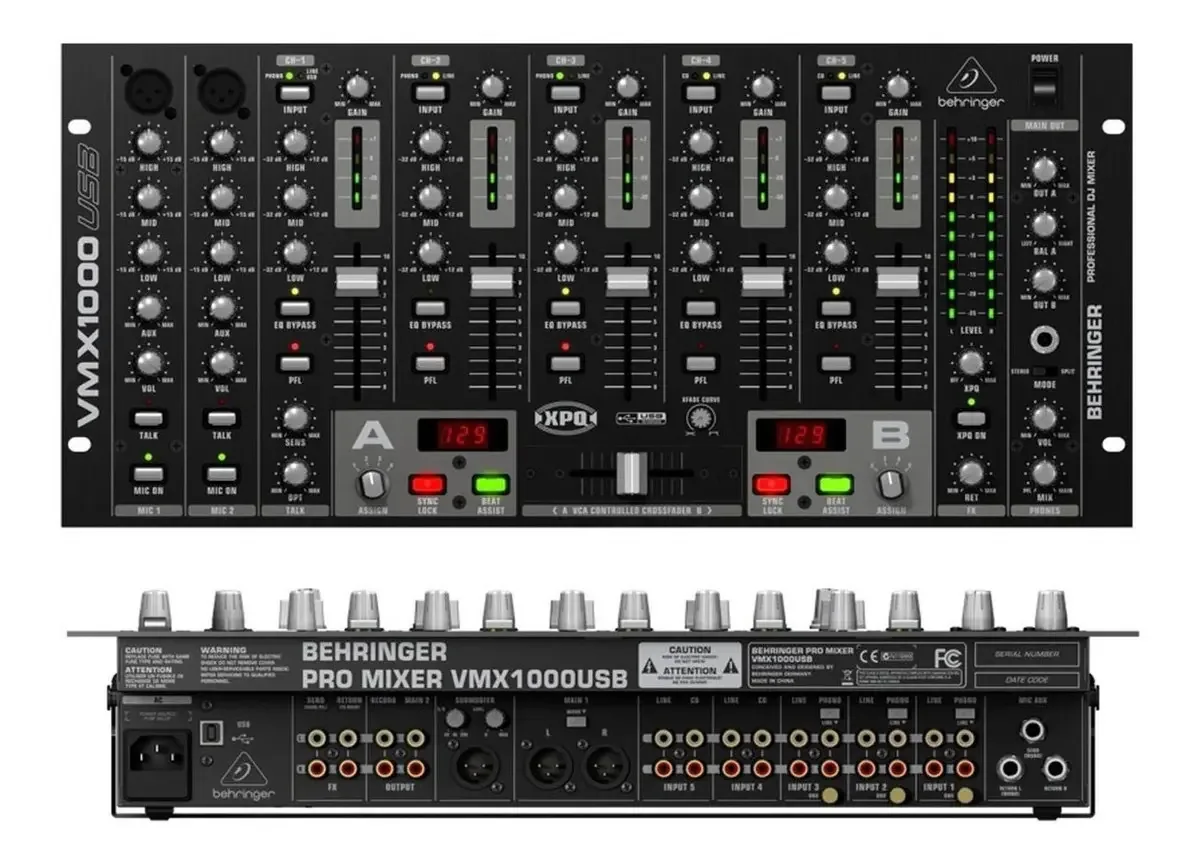 Misturador USB Behringer VMX1000