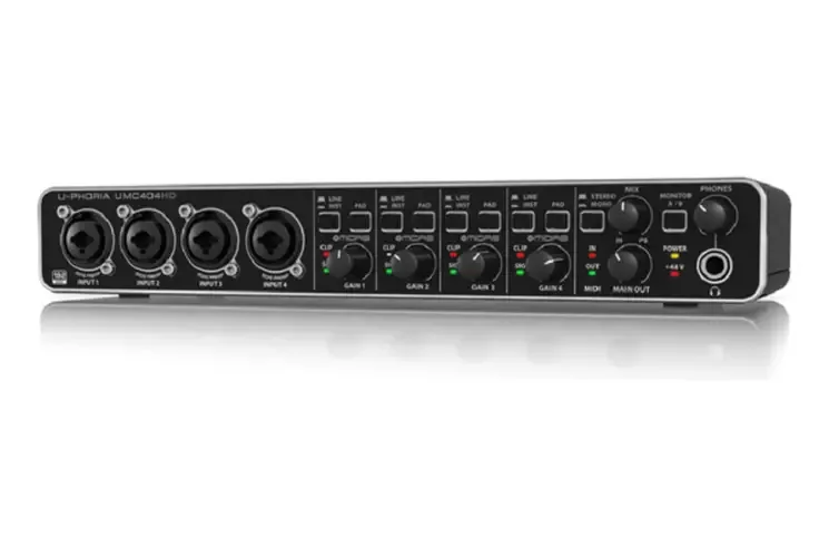 Interface De Audio Behringer Umc404hd Cor Preto