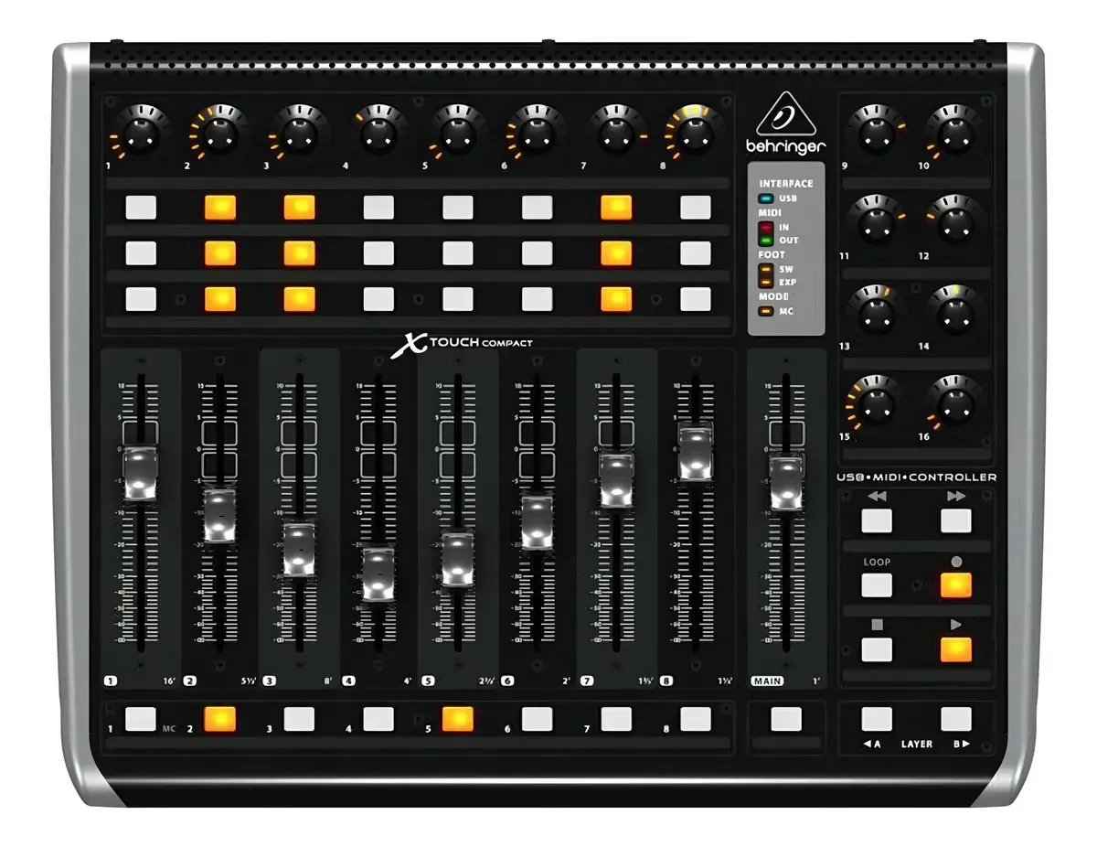 Behringer XTOUCHCOMPACT preto