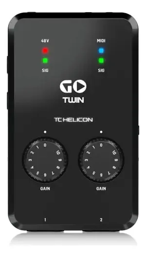 Interface De Áudio / Midi De 2 Canais Go Twin - Behringer Cor Preto