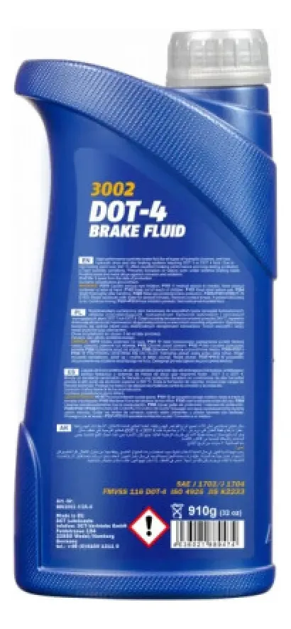Fluido de freio Mannol Dot 4 x 1lt